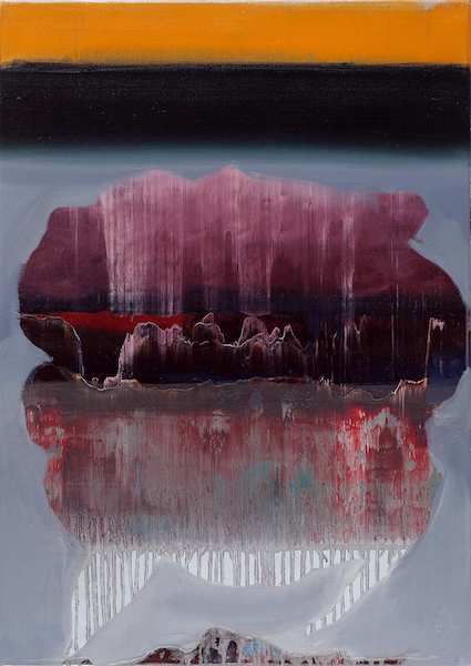 Rayk Goetze: Rose Study 3, 2020, Öl auf Leinwand, 70 x 50 cm

